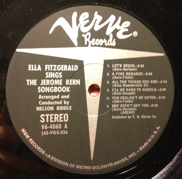Ella Fitzgerald : Ella Fitzgerald Sings The Jerome Kern Song Book (LP, Album)
