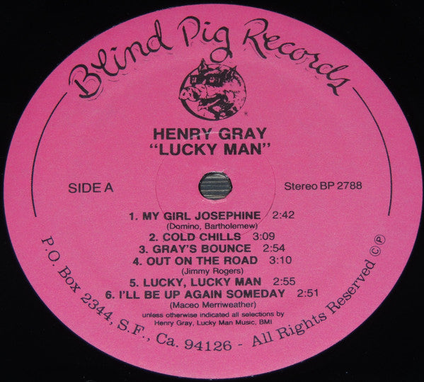 Henry Gray : Lucky Man (LP, Album)