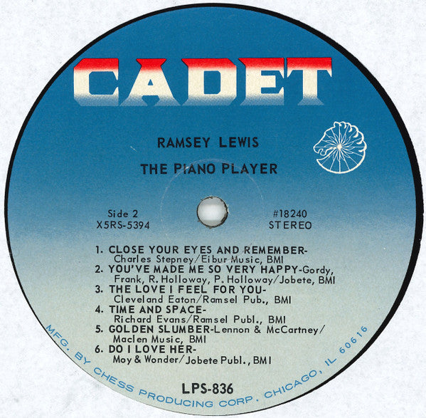 Ramsey Lewis : Ramsey Lewis, The Piano Player (LP, Album)