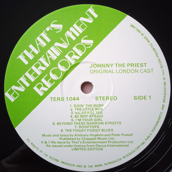 Antony Hopkins : Johnny The Priest (LP, Album, Ltd, RE)