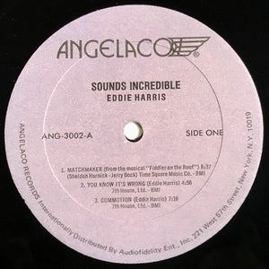 Eddie Harris : Sounds Incredible (LP, Album)