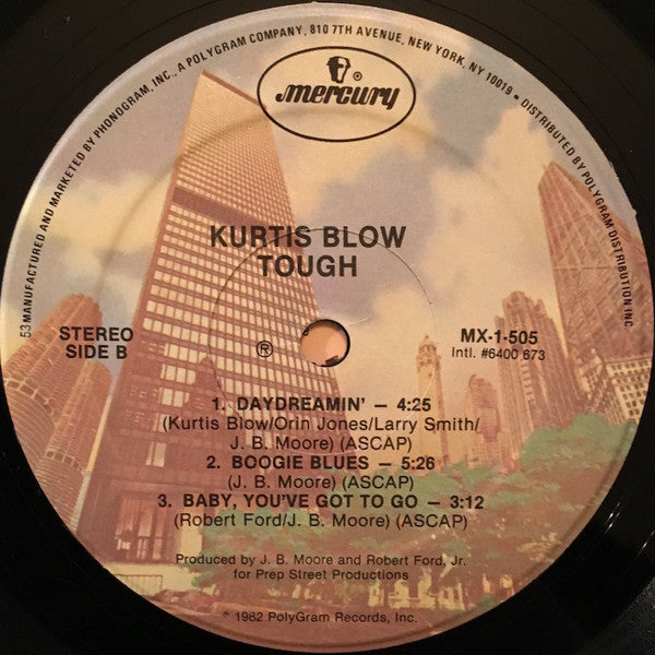 Kurtis Blow : Tough (LP, Album, HRM)