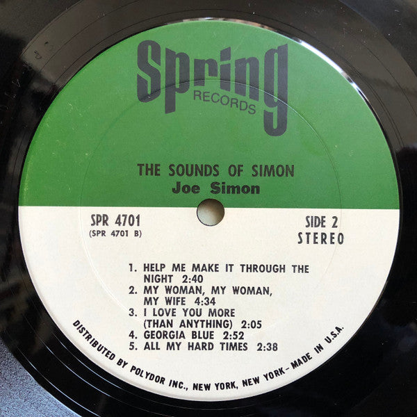 Joe Simon : The Sounds Of Simon (LP, Album)