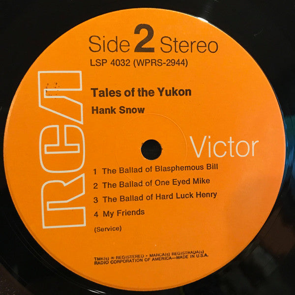 Hank Snow : Tales Of The Yukon (LP, Album, RE)
