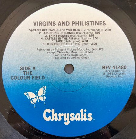 The Colour Field* : Virgins And Philistines (LP, Album, PRC)