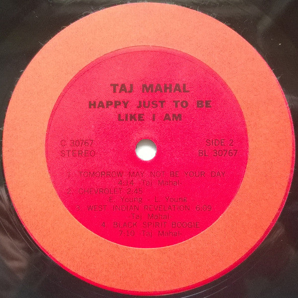 Taj Mahal : Happy Just To Be Like I Am (LP, Album)