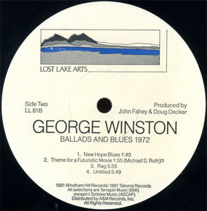 George Winston : Ballads And Blues 1972 (LP, Album, RE)