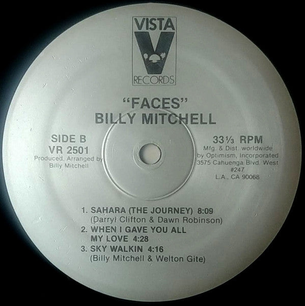 Billy Mitchell (2) : Faces (LP)