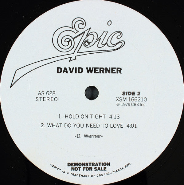 David Werner : David Werner (12", Promo, Smplr)