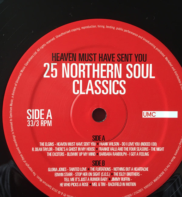 Various : Heaven Must Have Sent You - 25 Northern Soul Classics (2xLP, Comp)