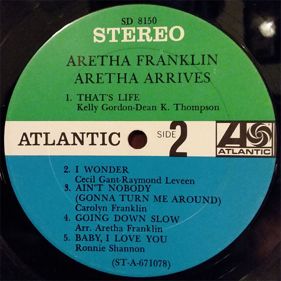Aretha Franklin : Aretha Arrives (LP, Album)