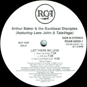 Arthur Baker And The Backbeat Disciples : Let There Be Love (12", Promo)