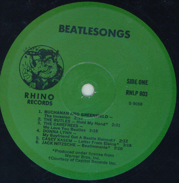 Various : Beatlesongs! (The Best Of The Beatles Novelty Records) (LP, Comp)