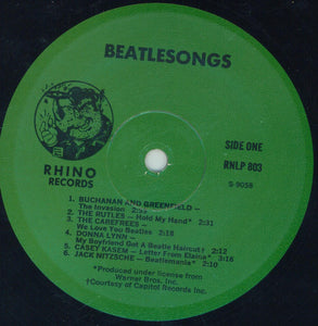 Various : Beatlesongs! (The Best Of The Beatles Novelty Records) (LP, Comp)