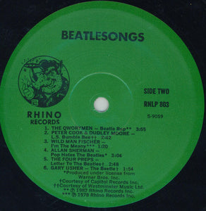 Various : Beatlesongs! (The Best Of The Beatles Novelty Records) (LP, Comp)