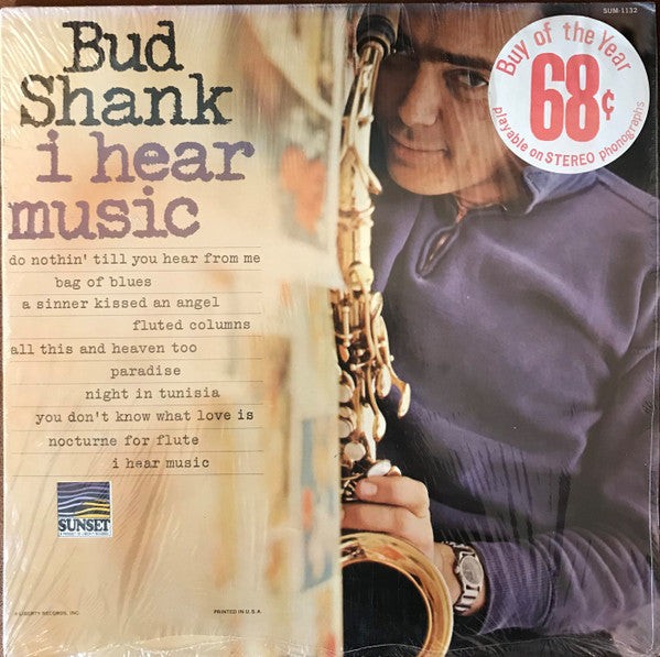 Bud Shank : I Hear Music (LP, Comp, Mono)