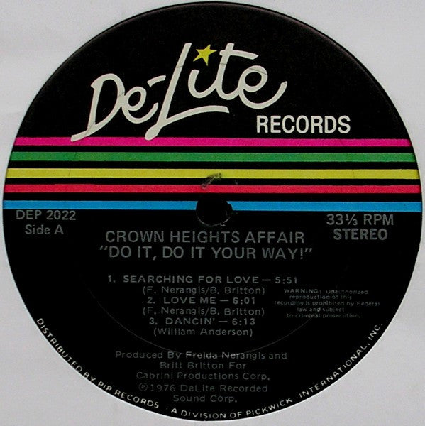 Crown Heights Affair : Do It Your Way (LP, Album, Gat)