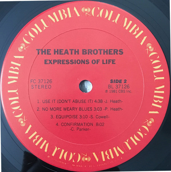 Heath Brothers* : Expressions Of Life (LP, Album)