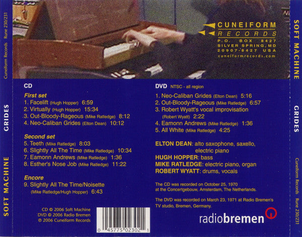 Soft Machine : Grides (CD + DVD-V, NTSC)