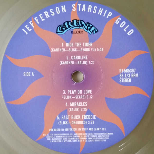 Jefferson Starship : Gold (LP, RSD, Comp, Ltd, Gol + 7", RSD, Single, Bon)