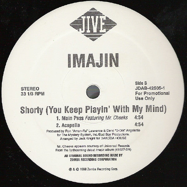 Imajin Featuring Keith Murray : Shorty (You Keep Playin' With My Mind) (12", Promo)