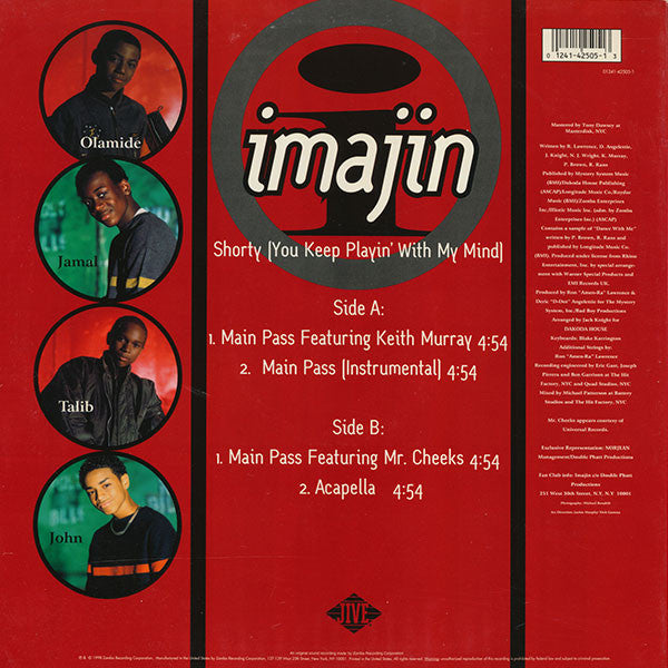 Imajin Featuring Keith Murray : Shorty (You Keep Playin' With My Mind) (12", Promo)