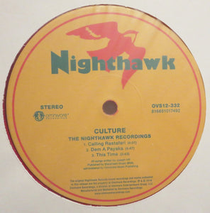 Culture : The Nighthawk Recordings (12", EP, RSD, Ltd, Red)