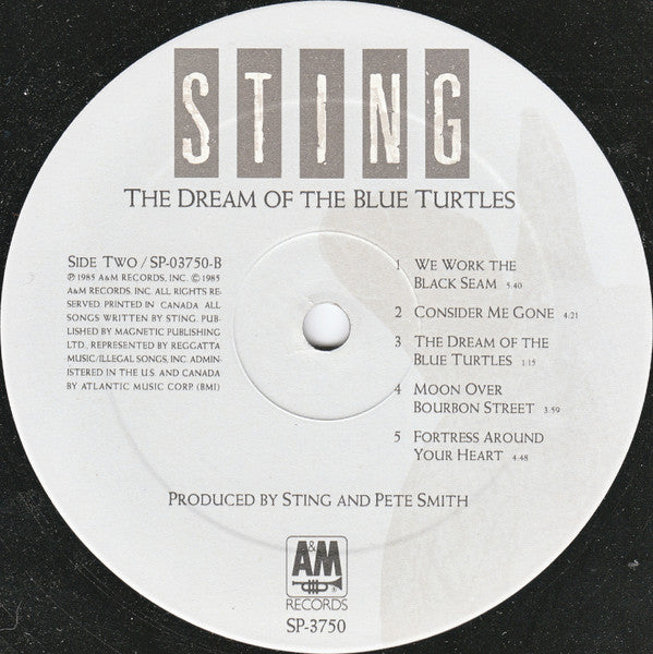 Sting : The Dream Of The Blue Turtles (LP, Album)