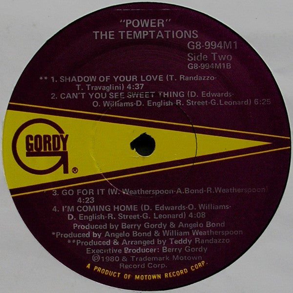 The Temptations : Power (LP, Album, Sup)