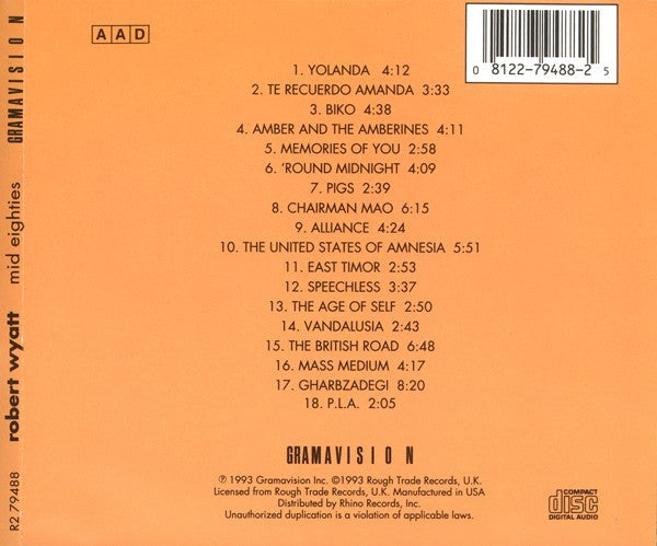 Robert Wyatt : Mid-Eighties (CD, Comp)