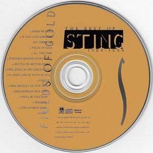 Sting : Fields Of Gold: The Best Of Sting 1984 - 1994 (CD, Comp, Club, RM)