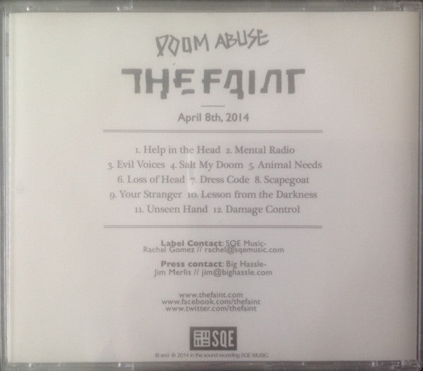 The Faint : Doom Abuse (CD, Album, Promo)