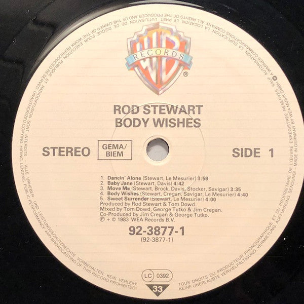 Rod Stewart : Body Wishes (LP, Album)