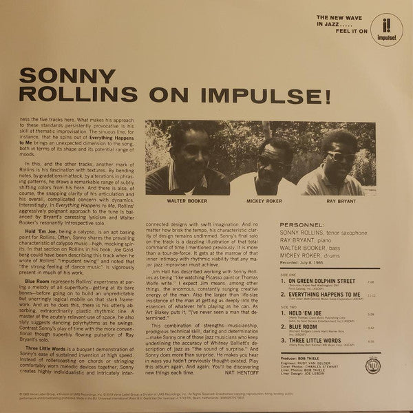 Sonny Rollins : On Impulse! (LP, Album)
