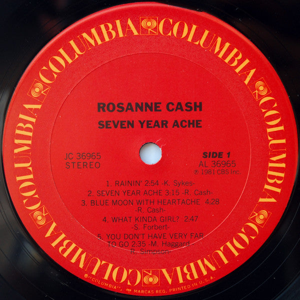 Rosanne Cash : Seven Year Ache (LP, Album)