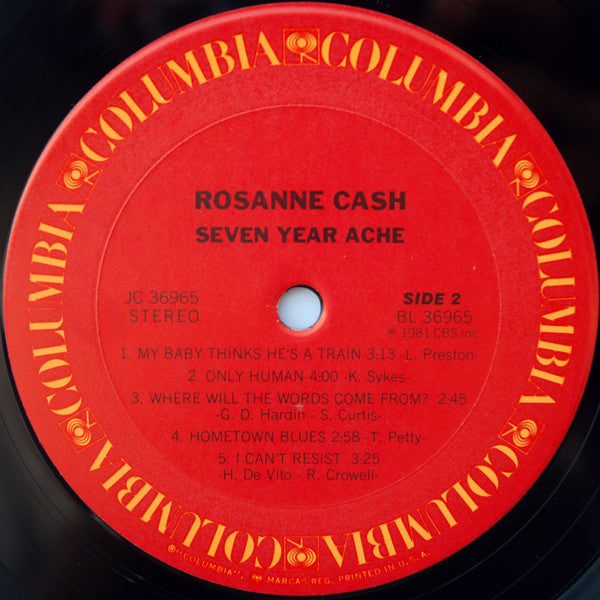 Rosanne Cash : Seven Year Ache (LP, Album)