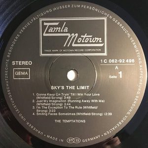 The Temptations : Sky's The Limit (LP, Album)