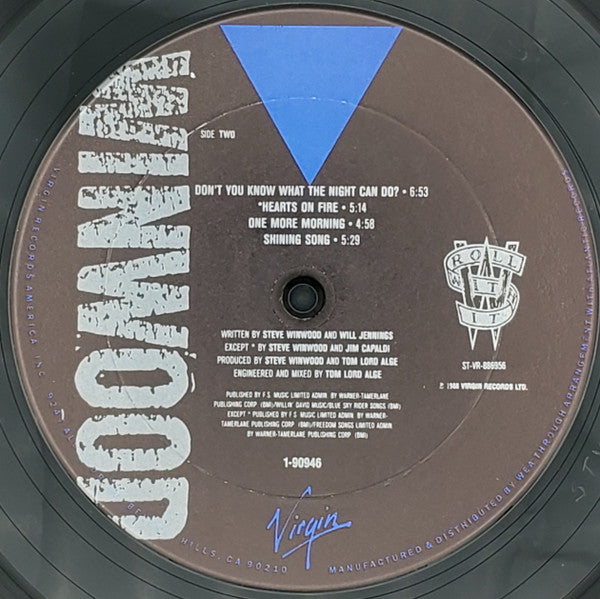 Steve Winwood : Roll With It (LP, Album, Club, Car)