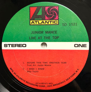 Junior Mance Guest Artist: David Newman* : Live At The Top (LP, Album, MO )
