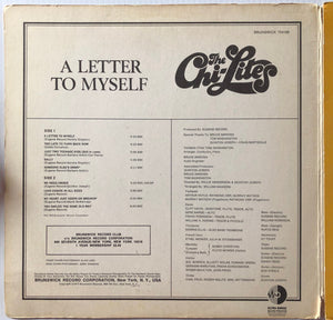 The Chi-Lites : A Letter To Myself (LP, Album, Pre)