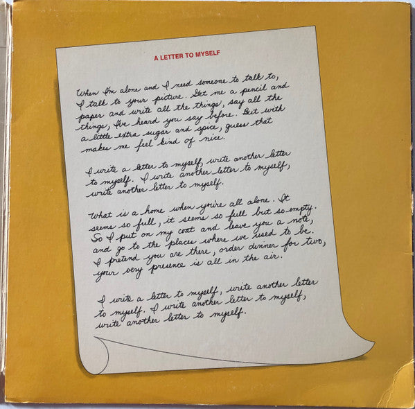 The Chi-Lites : A Letter To Myself (LP, Album, Pre)