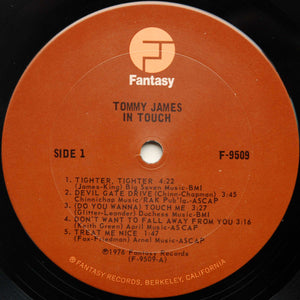 Tommy James : In Touch (LP, Album, Pit)
