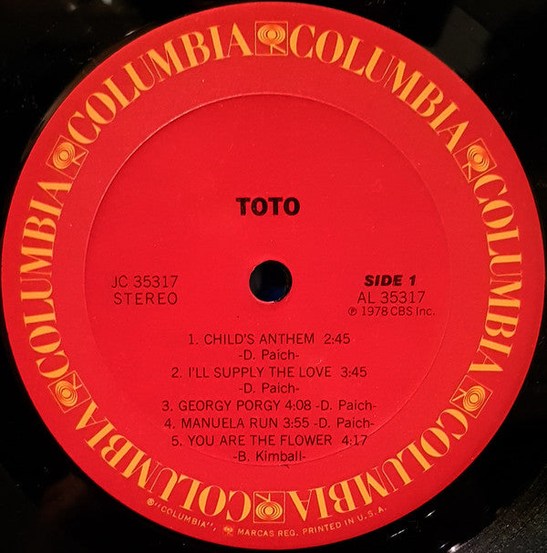 Toto : Toto (LP, Album, Ter)