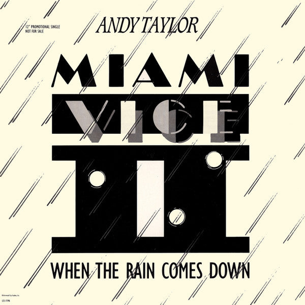 Andy Taylor : When The Rain Comes Down (12", Promo)