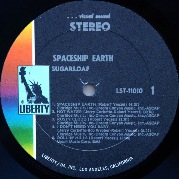 Sugarloaf : Spaceship Earth (LP, Album, All)