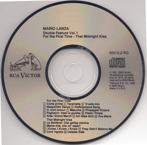 Mario Lanza : Double Feature, Vol. 1: For The First Time - That Midnight Kiss (CD, Album, Comp, RM)