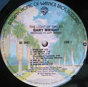 Gary Wright : The Light Of Smiles (LP, Album, Pit)