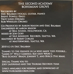 The Second Academy : Bohemian Grove (CD, Album)