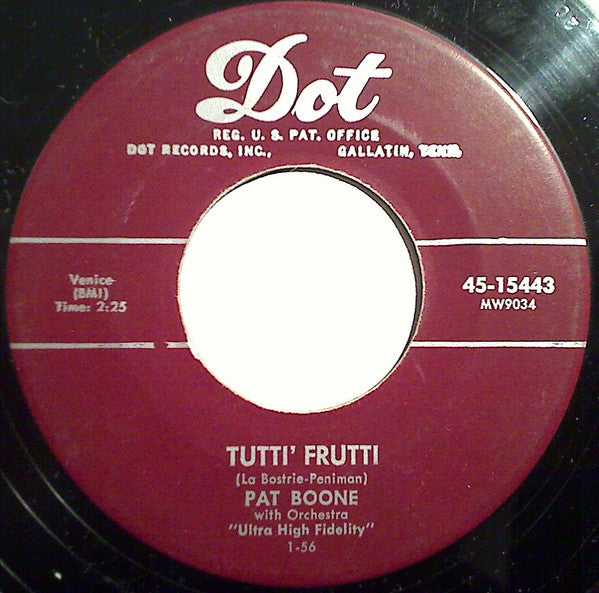 Pat Boone : Tutti Frutti / I'll Be Home (7", Single)