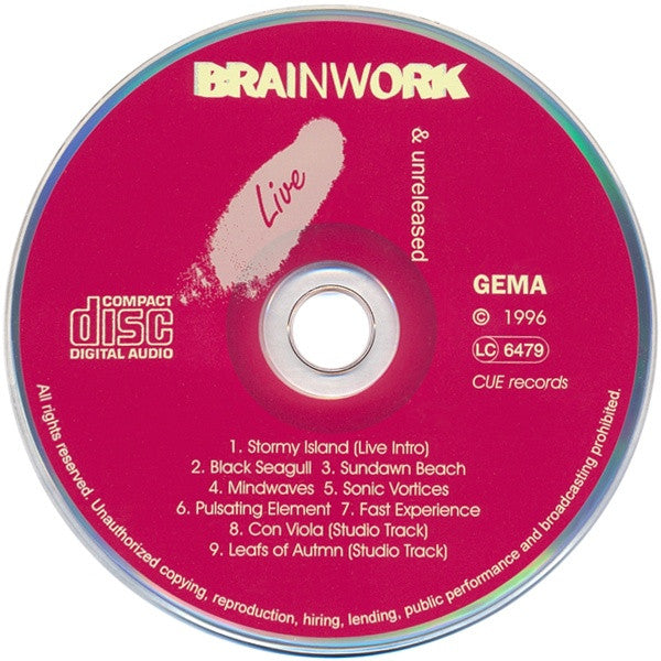 Brainwork : Live & Unreleased (CD, Album)